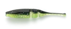 Эластичные приманки фирмы lake fork. Расцветка BLACK/CHART w/SILVER FLAKE
